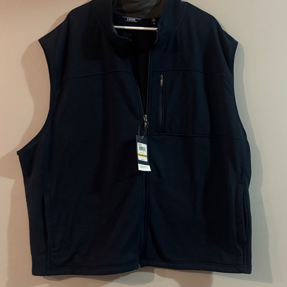 Izod Men's Dark Blue Vest